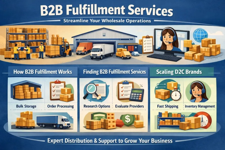 B2B Fulfillment Services 2026: Complete Guide to Order Fulfillment, Distribution & Wholesale Logistics