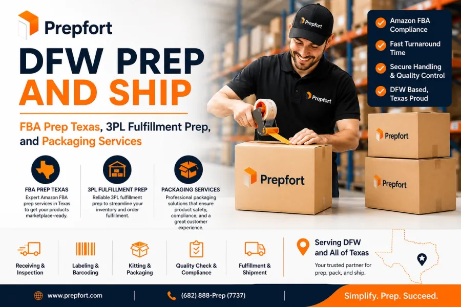 DFW Prep and Ship: A Complete Guide to FBA Prep Texas, 3PL Fulfillment Prep, and Packaging Services